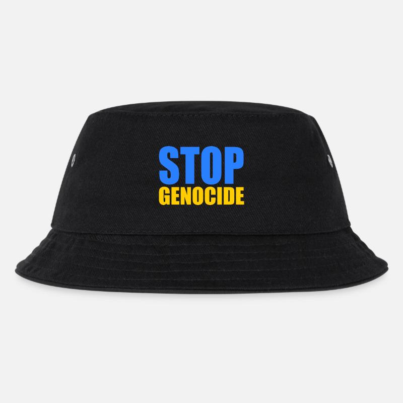 Stop genocide - Kids’ Bucket Hat - black