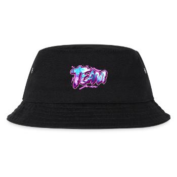 Team - Kinder Bucket Hat - Schwarz - Vorne