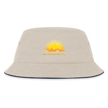 Sunshine - Kids’ Bucket Hat - ecru/navy - Front
