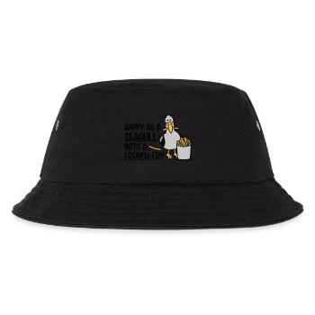 Happy as a Seagull - Kinder Bucket Hat - Schwarz - Vorne