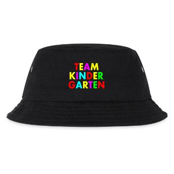 Team kindergarten - Kinder Bucket Hat - Schwarz - Vorne
