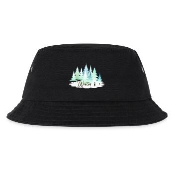 Paysage hivernal Sapins des neiges - Bob Enfant - noir - Devant