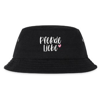Pferde Reiten Pferdeliebe Pferdemädchen Geschenk - Kinder Bucket Hat - Schwarz - Vorne