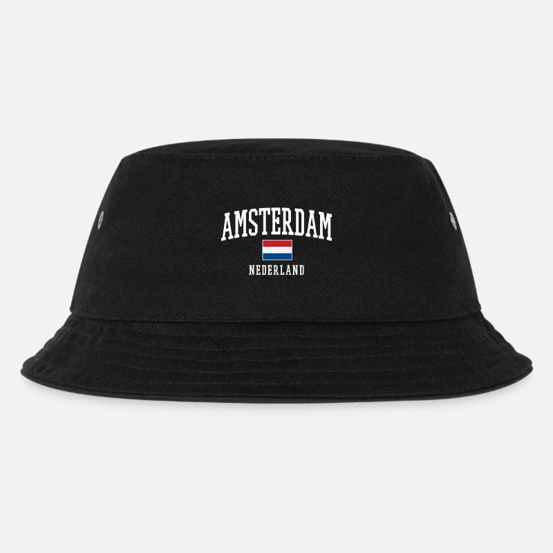 Conception du drapeau Amsterdam NL - Bob Enfant - noir