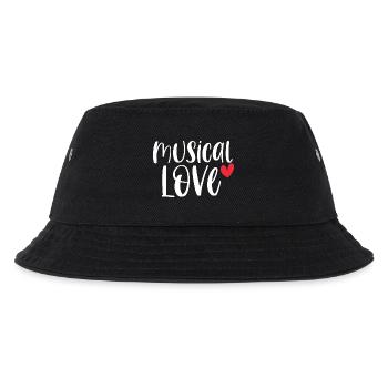 Musical Love Theater Drama Broadway Geschenk - Kinder Bucket Hat - Schwarz - Vorne