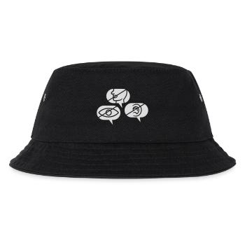 Kein Sehen Sprechen Hören - Kinder Bucket Hat - Schwarz - Vorne