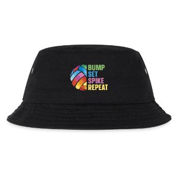 Volleyball - Kinder Bucket Hat - Schwarz - Vorne