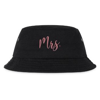 Mrs. Matching Couple Engagement Wedding Honeymoon - Kids’ Bucket Hat - black - Front