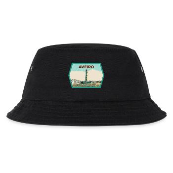 Lighthouse of the Aveiro Lagoon Original illustration - Kids’ Bucket Hat - black - Front
