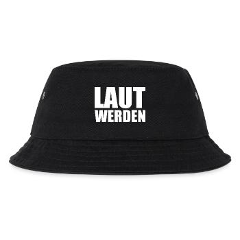 Laut werden - Kinder Bucket Hat - Schwarz - Vorne