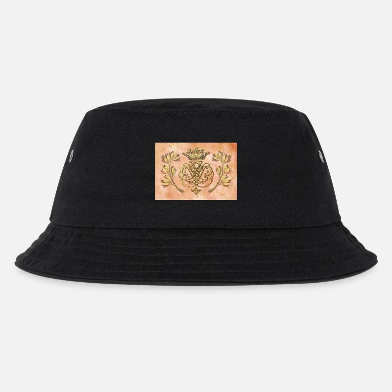 Bach Siegel / Monogramm / Wappen / Insignien - Kinder Bucket Hat - Schwarz