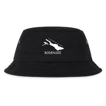 Bodensee Koordinaten - Kinder Bucket Hat - Schwarz - Vorne