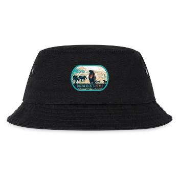 Przewalski's horses in the wild – Poland - Kids’ Bucket Hat - black - Front