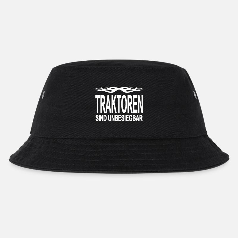 Traktor - Kinder Bucket Hat - Schwarz
