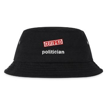 Politiker - Kinder Bucket Hat - Schwarz - Vorne