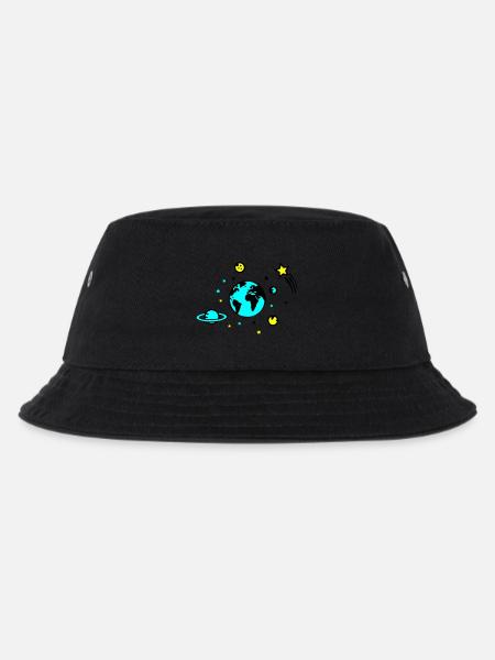 universum 02 - Kinder Bucket Hat - Schwarz