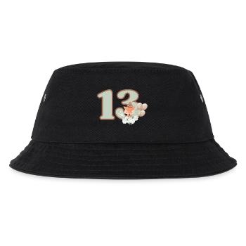 13e anniversaire renard fleurs - Bob Enfant - noir - Devant