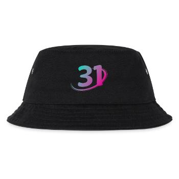 Nummer 31 mehrfarbig - Kinder Bucket Hat - Schwarz - Vorne
