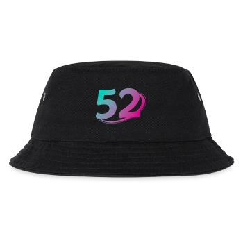 Nummer 52 mehrfarbig - Kinder Bucket Hat - Schwarz - Vorne