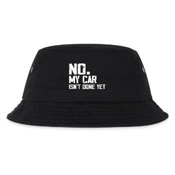 Nein, mein Auto ist noch nicht fertig. Lustige Automechaniker-Garage - Kinder Bucket Hat - Schwarz - Vorne