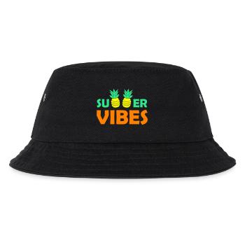 summer vibes 02 - Kinder Bucket Hat - Schwarz - Vorne