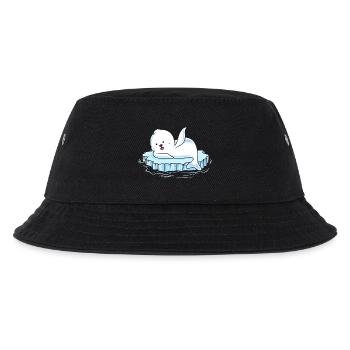 robbe eisscholle comic - Kinder Bucket Hat - Schwarz - Vorne