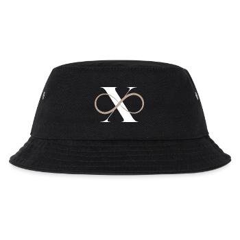 Infinite Letter x - Kids’ Bucket Hat - black - Front