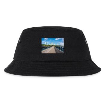 Niagara City Skyline and Niagara Falls panorama - Kids’ Bucket Hat - black - Front