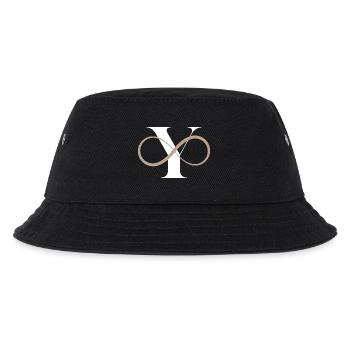 Unendlicher Buchstabe - Kinder Bucket Hat - Schwarz - Vorne