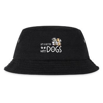 Chien Caca de chien La vie du chien est meilleure avec les chiens - Bob Enfant - noir - Devant