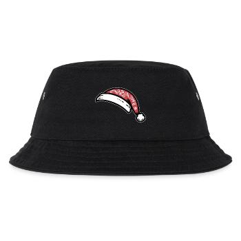 Weihnachtsmütze - Kinder Bucket Hat - Schwarz - Vorne