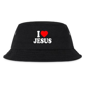 I love jesus - Kinder Bucket Hat - Schwarz - Vorne