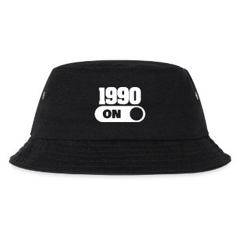 1990 - Kinder Bucket Hat - Schwarz - Vorne