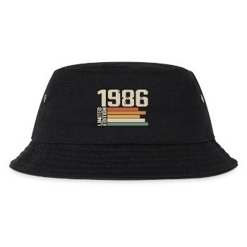 1986 Vintage - Retro 1986 Geburtstagsgeschenk 1986 - Kinder Bucket Hat - Schwarz - Vorne