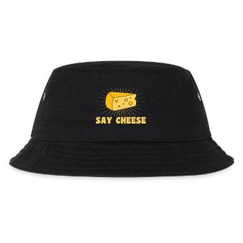 Say cheese - Kinder Bucket Hat - Schwarz - Vorne