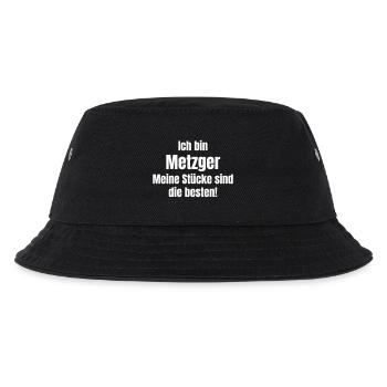 Metzger - Kinder Bucket Hat - Schwarz - Vorne