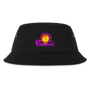 munter monika dancing on the mundharmonika pink - Kinder Bucket Hat - Schwarz - Vorne