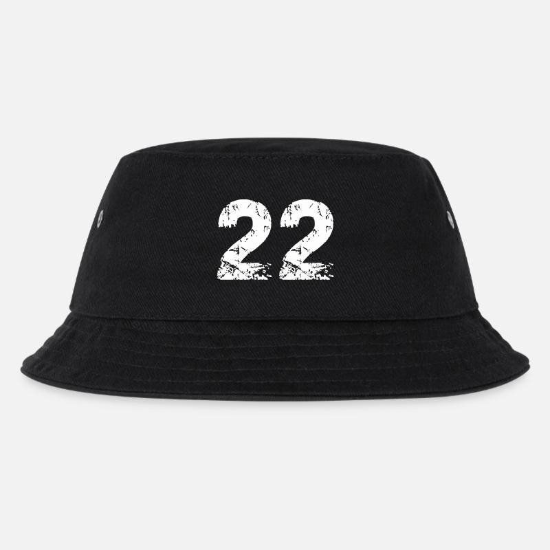 22 - Kinder Bucket Hat - Schwarz