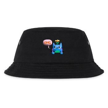 OMG chat mignon bulle 3d - Bob Enfant - noir - Devant
