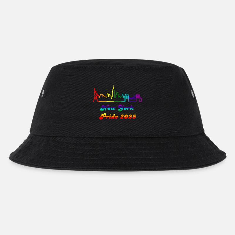 Pride 2025 NY - Kinder Bucket Hat - Schwarz