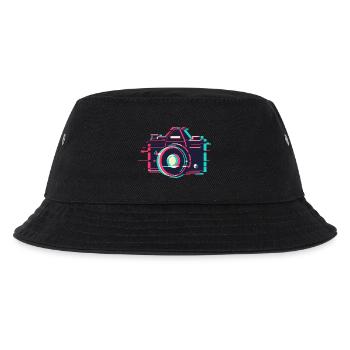 VHS Störung Kamera - Retro Digital Fotografie - Kinder Bucket Hat - Schwarz - Vorne