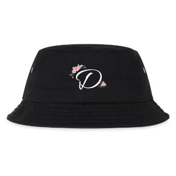 Brief der Blumen - Kinder Bucket Hat - Schwarz - Vorne