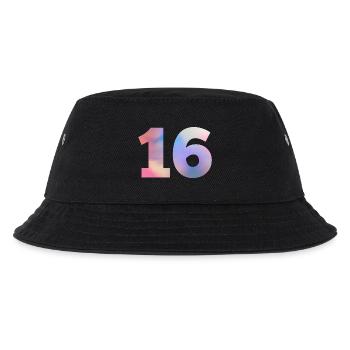 Numéro 16 coloré - Bob Enfant - noir - Devant