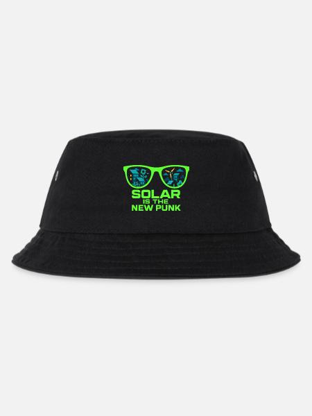 Solar Is the New Punk - Kinder Bucket Hat - Schwarz