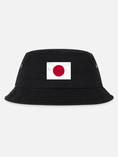 Flag of Japan - Kids’ Bucket Hat - black