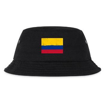 Flagge von Kolumbien - Kinder Bucket Hat - Schwarz - Vorne