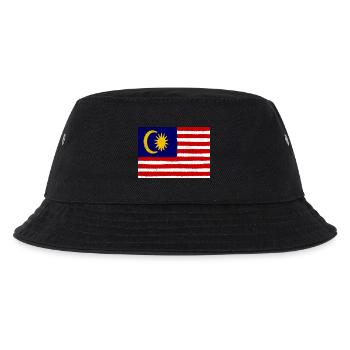 Flagge von Malaysia - Kinder Bucket Hat - Schwarz - Vorne