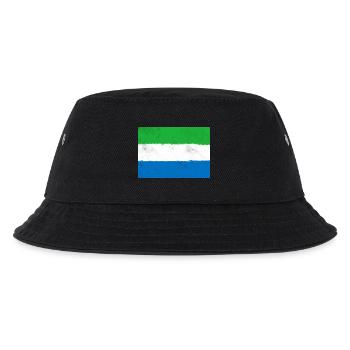 Flagge von Sierra Leone - Kinder Bucket Hat - Schwarz - Vorne