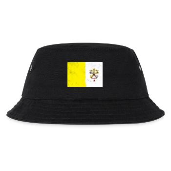 Flagge des Vatikans - Kinder Bucket Hat - Schwarz - Vorne