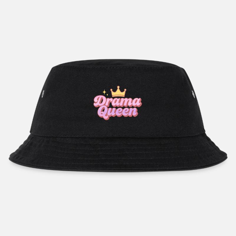 Drama Queen - Kinder Bucket Hat - Schwarz
